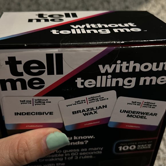 Tell me without telling me adult party game - Picture 3 of 4